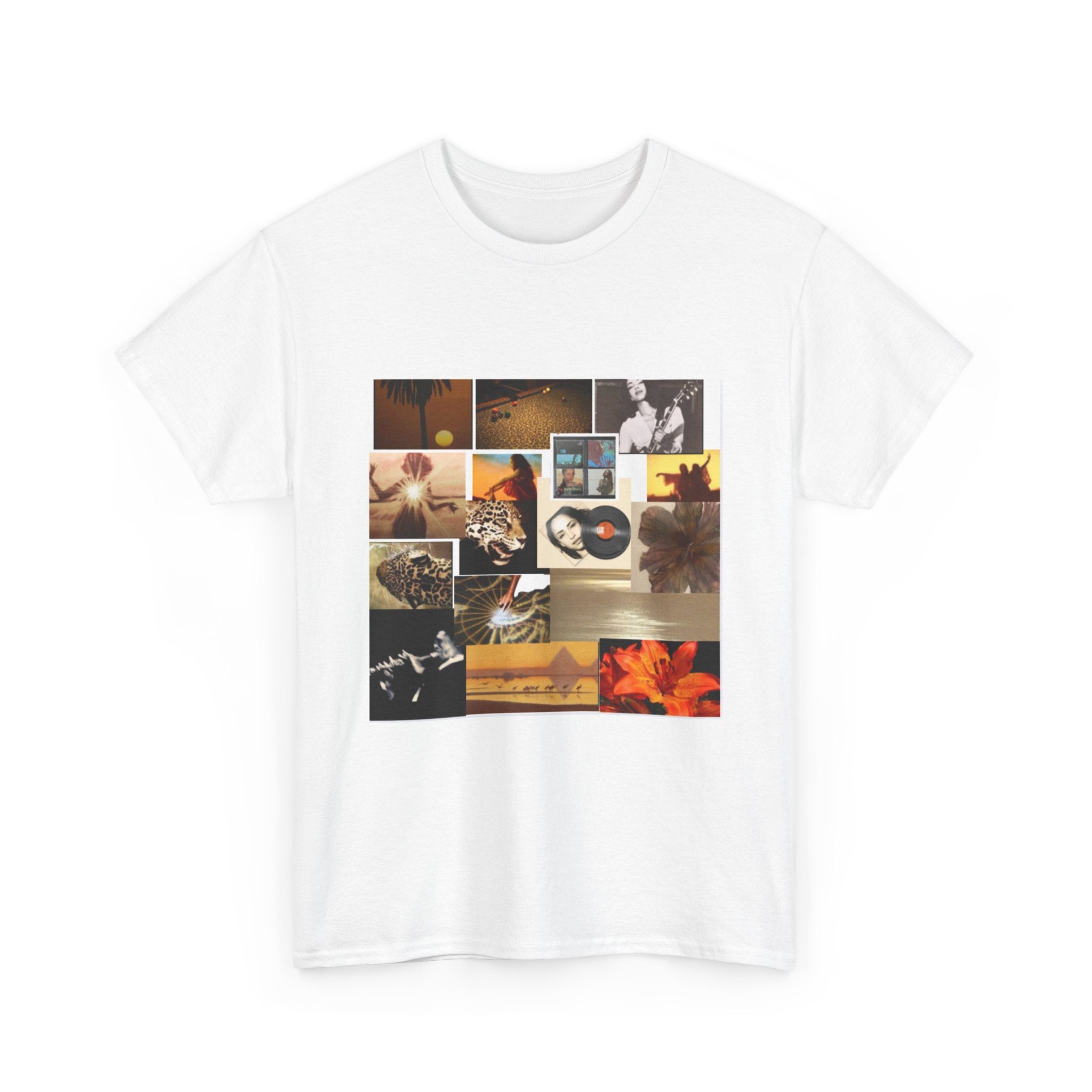 Collage Graphic Tee — SADE /Vintage Photo & Vinyl Album Art Shirt