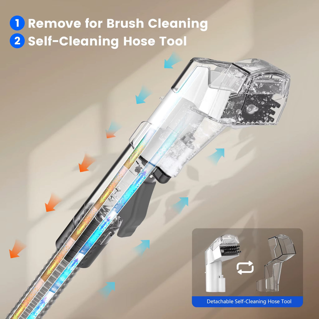 Steam Cleaner Portable Wet and Dry Household Upholstery Fabric Sofa Washing Spot Vacuum Carpet Cleaner